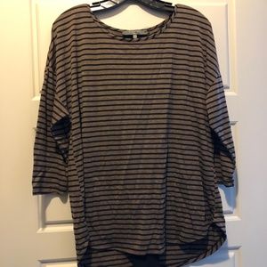 Striped Quarter-length Sleeve Shirt